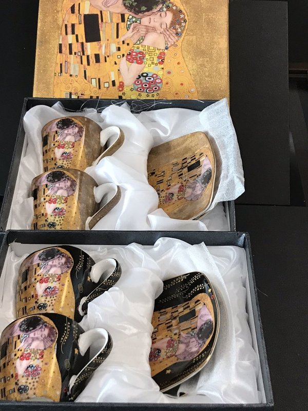 Espresso-/Mokkatassen  Der Kuss von G.Klimt aus Wien