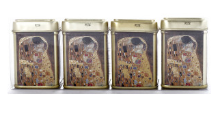 Wiener Teedosen Klimt 4 er Set